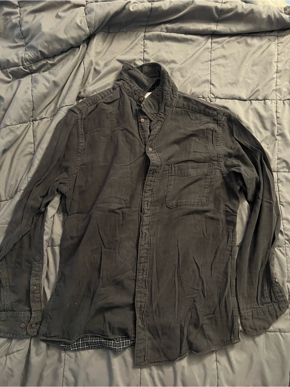 Sonoma Men's Black Button-Up Casual Shirt Jacket